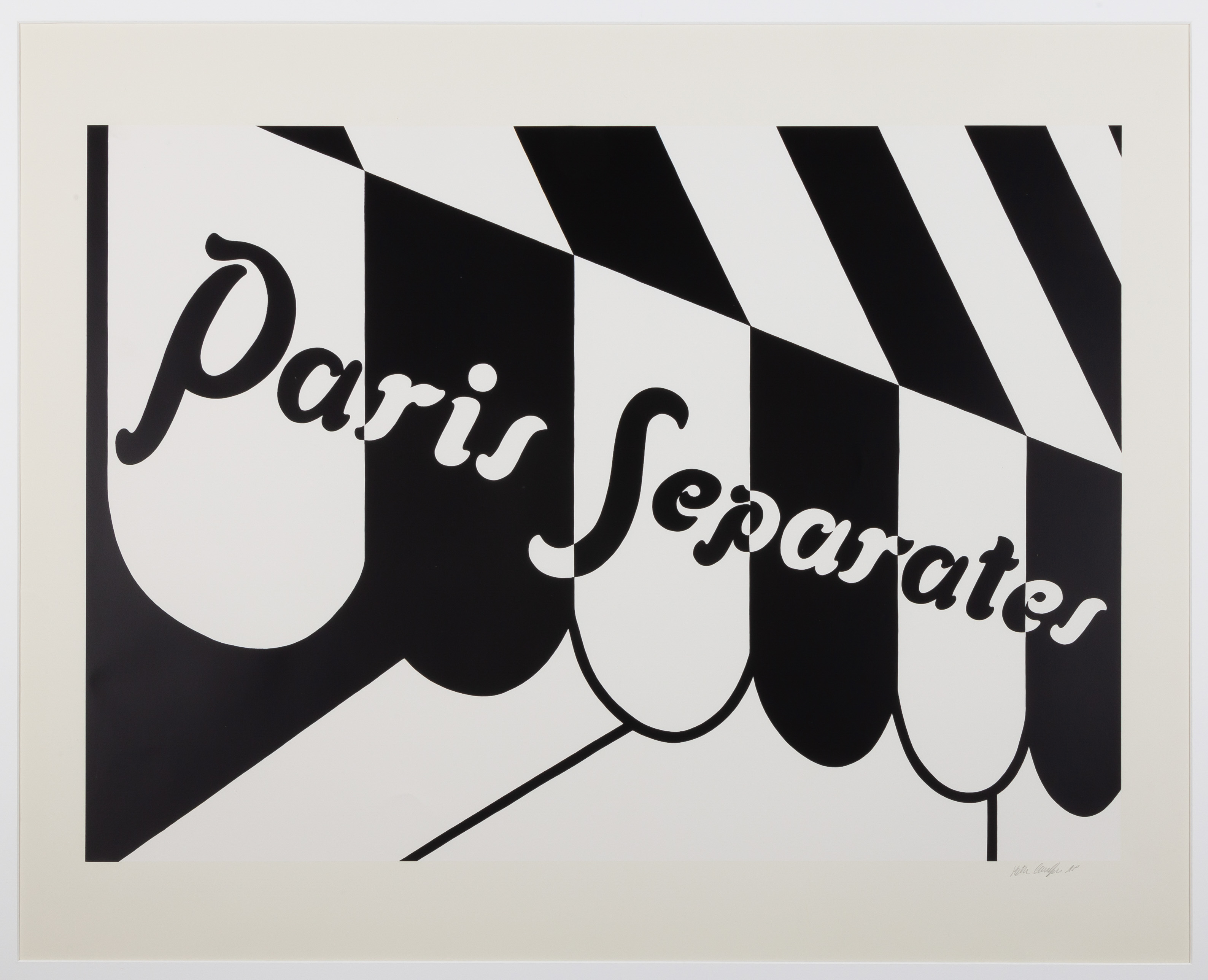 Appraisal: PATRICK CAULFIELD R A BRITISH - PARIS SEPARATES Screenprint in