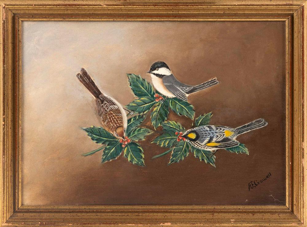 Appraisal: A ELMER CROWELL E HARWICH MASSACHUSETTS - A CHICKADEE A