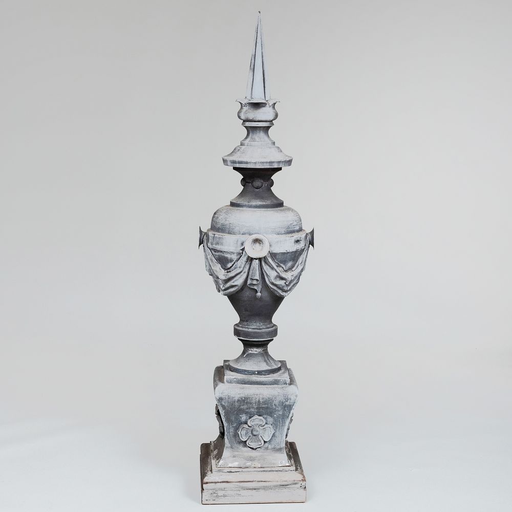 Appraisal: Continental Neoclassical Garden Urn Finial ft in x x in