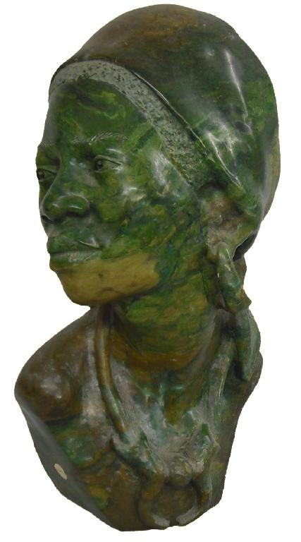 Appraisal: By James Tandi African late th century - bust study