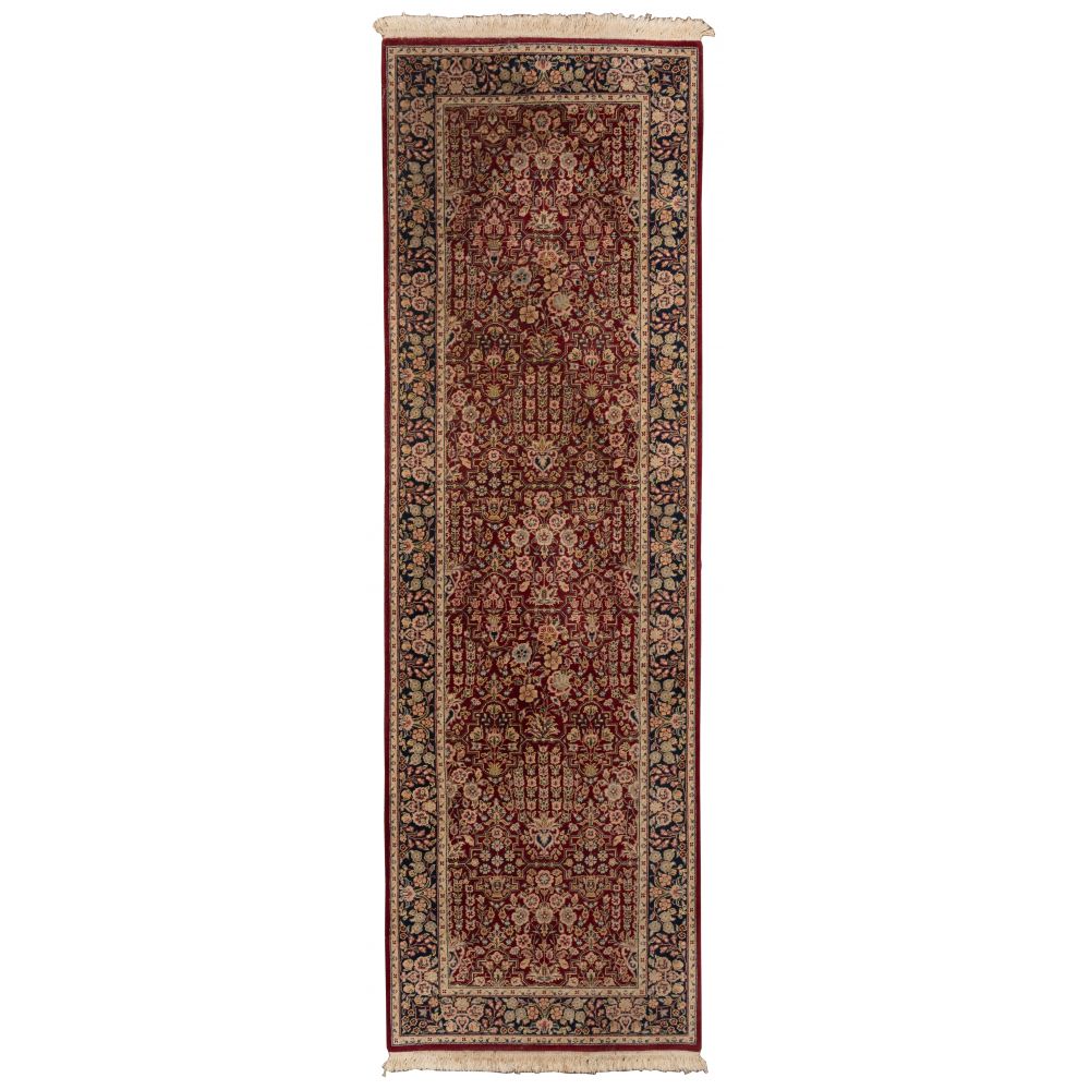 Appraisal: PERSIAN WOOL RUNNER RUGHandwoven in an abstract floral motif in