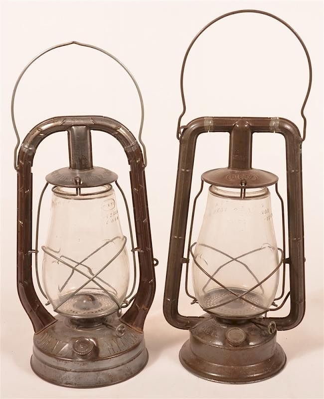 Appraisal: Two Dietz Monarch Railroad Lanterns Two Dietz Monarch Railroad Lanterns