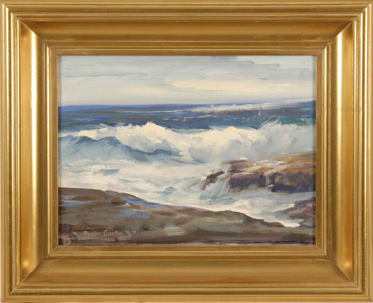 Appraisal: ROGER WILLIAM CURTISAmerican - Summer Seas'' Signed lower left ''Roger