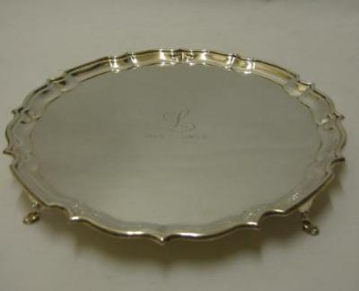 Appraisal: A SALVER maker B B S Ltd Birmingham of circular