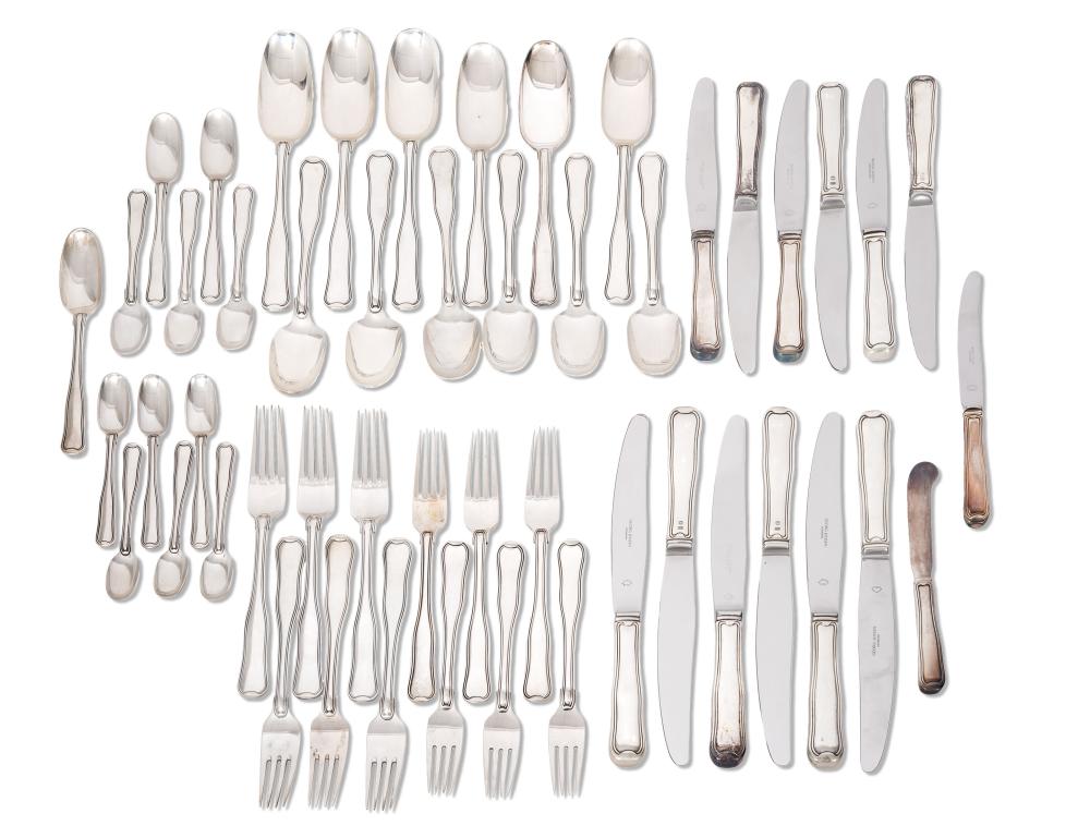 Appraisal: PCS JENSEN OLD DANISH STERLING FLATWARE pieces of Georg Jensen