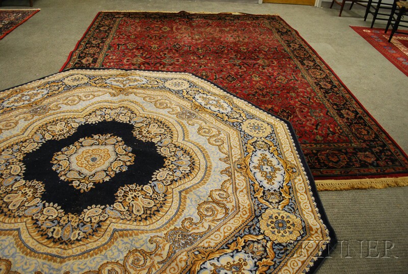 Appraisal: Two Machine-made Carpets th century one ft in x ft