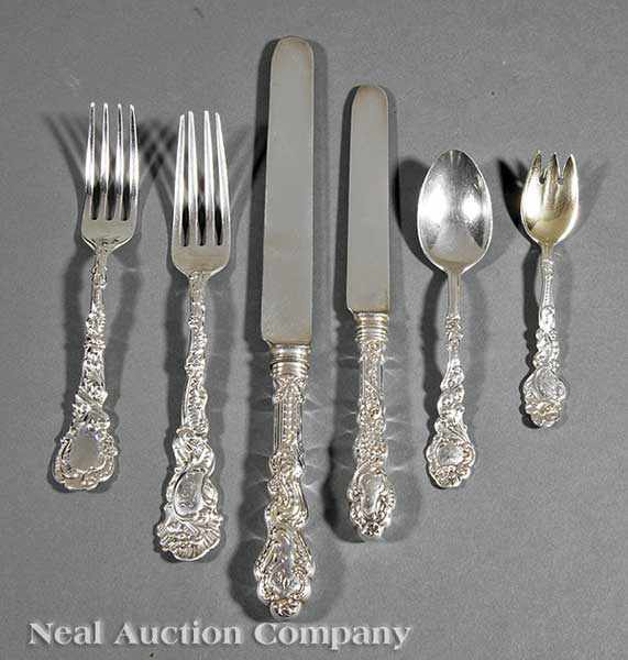 Appraisal: An Antique American Sterling Silver Flatware Service Gorham Marie Antoinette