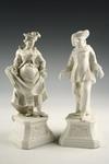 Appraisal: FIGURINES - Pair of Hochst - white figurines in Italian