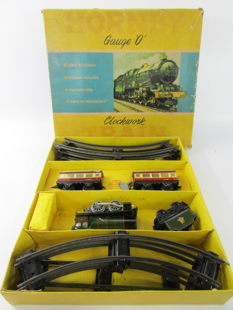 Appraisal: A Hornby O-gauge no passenger train set boxed