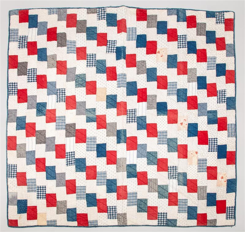 Appraisal: AMERICAN COTTON PATCHWORK QUILT ft in x ft in Estimate