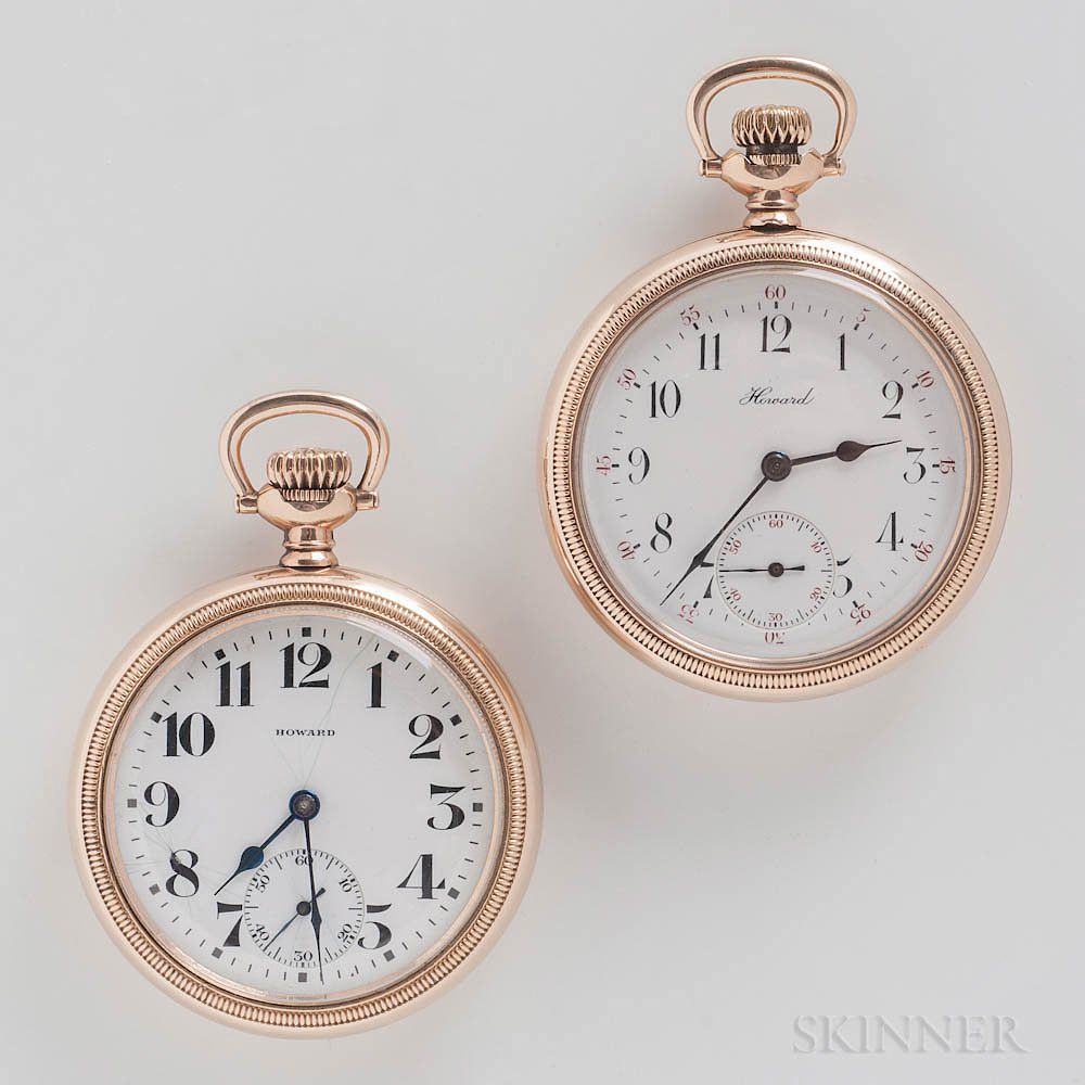 Appraisal: Two E Howard Series Open-face Watches Two E Howard Series