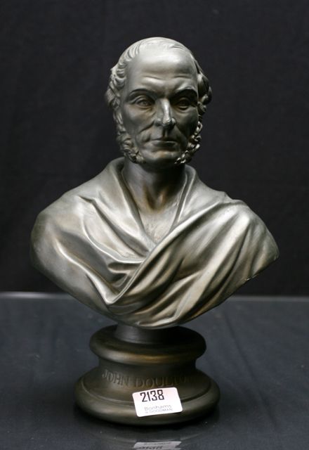 Appraisal: A Royal Doulton basalt bust of John Doulton on a