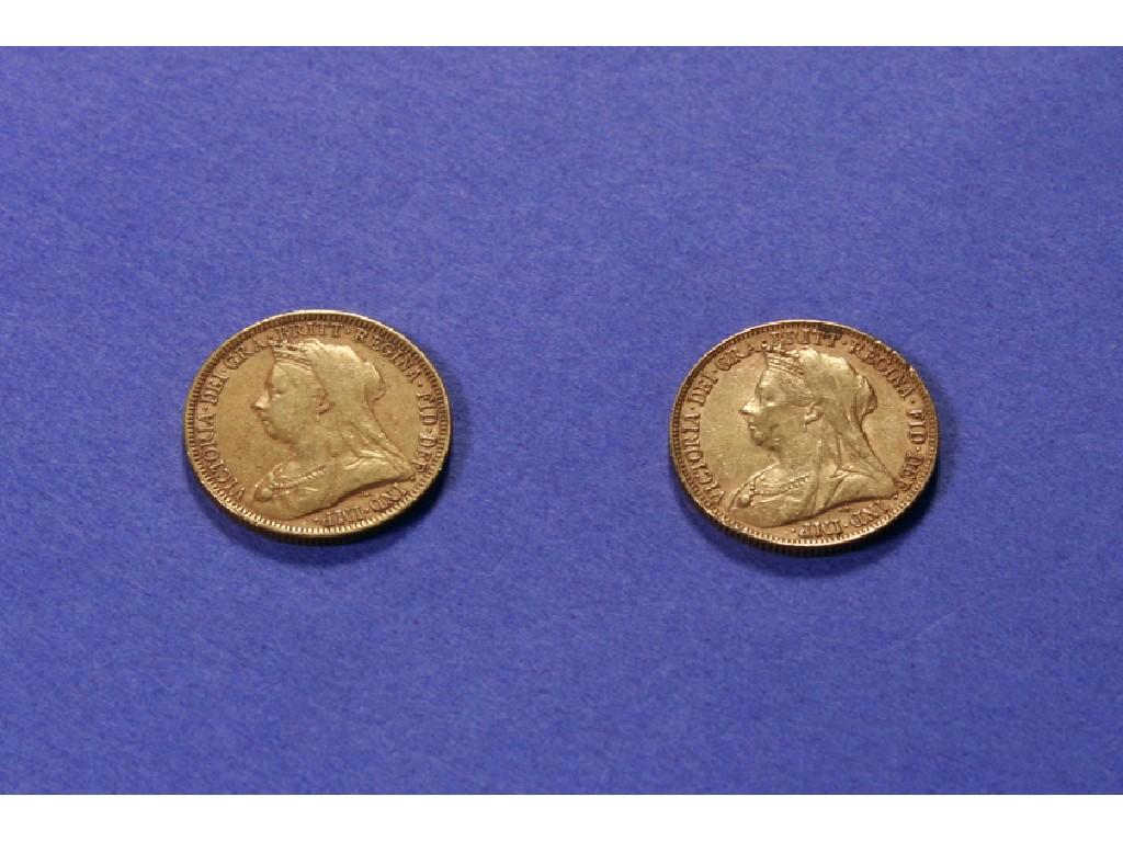 Appraisal: A VICTORIAN GOLD SOVEREIGN and one other