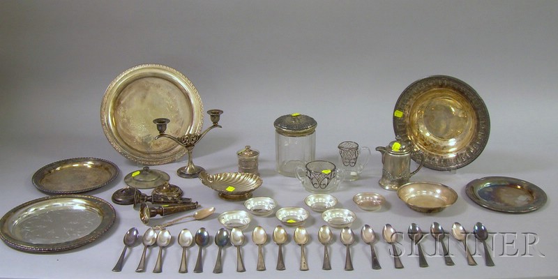 Appraisal: Group of Sterling and Silver Plated Hollowware and Silver Plated