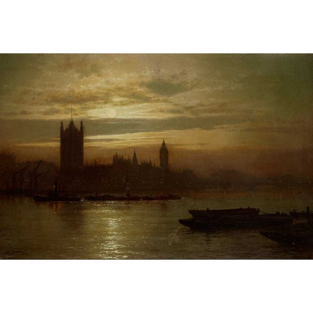 Appraisal: LOUIS GRIMSHAW BRITISH - THE HOUSES OF PARLIAMENT Signed and