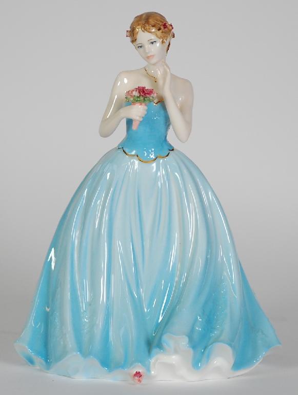 Appraisal: LIMITED EDITION COALPORT CHINA FIGURE 'DEAREST ROSE' in high printed