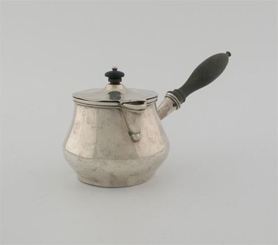 Appraisal: A mid th century Indian Colonial brandy saucepan and cover