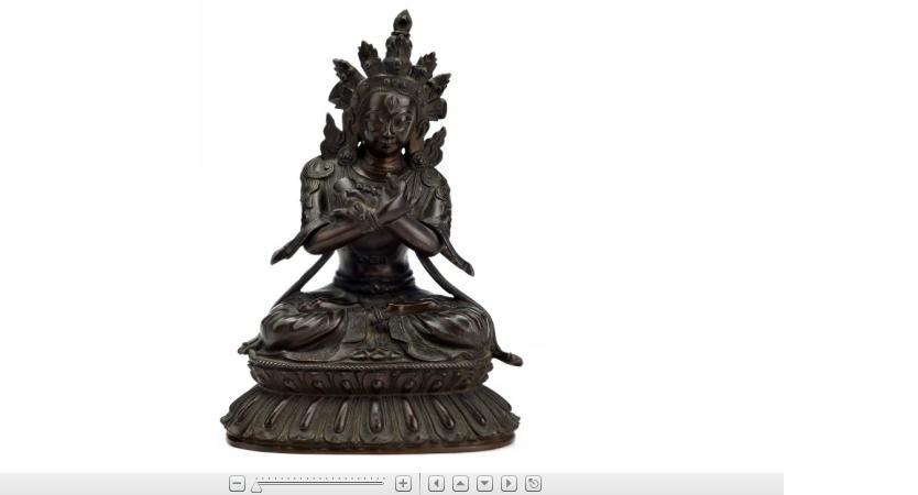 Appraisal: Nepalese bronze figure of a Bodhisattva th century script to