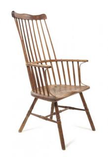 Appraisal: An English Windsor Armchair Height x width inches An English