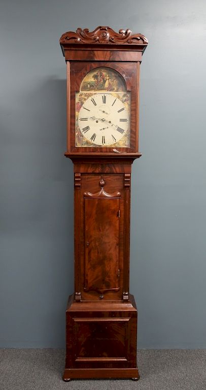 Appraisal: English Mahogany Tall Case Clock English mahogany tall case clock