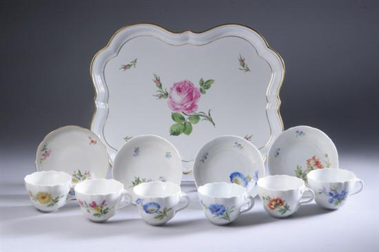 Appraisal: ELEVEN PIECES MEISSEN PORCELAIN late th - early th century