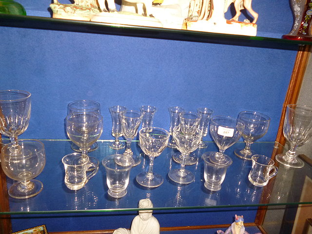 Appraisal: A SMALL QUANTITY OF VICTORIAN AND LATER DRINKING GLASSES to