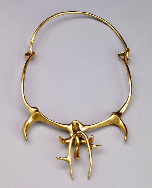 Appraisal: Claire Falkenstein American - Wishbone Necklace unsigned from the edition