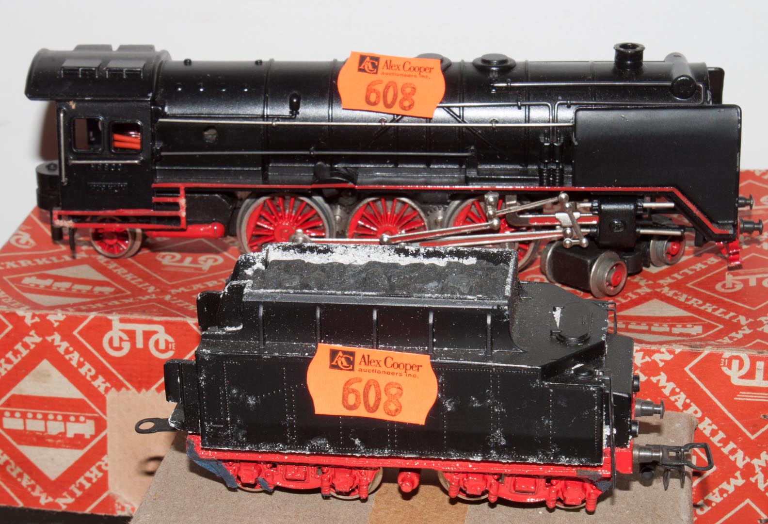 Appraisal: Marklin HO steam locomotive and tender both with original boxes