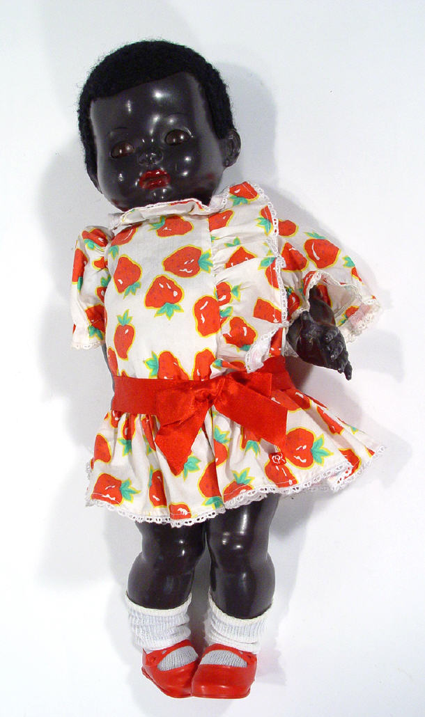 Appraisal: Black Pedigree composite doll with jointed body cm high