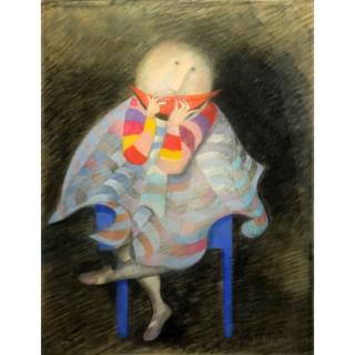 Appraisal: Graciela Rodo Boulanger Bolivian b Pastel La Pasteque Signed and