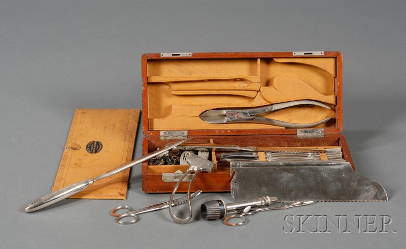 Appraisal: Feick Bros Surgical Kit with approximately six stainless steel scalpels