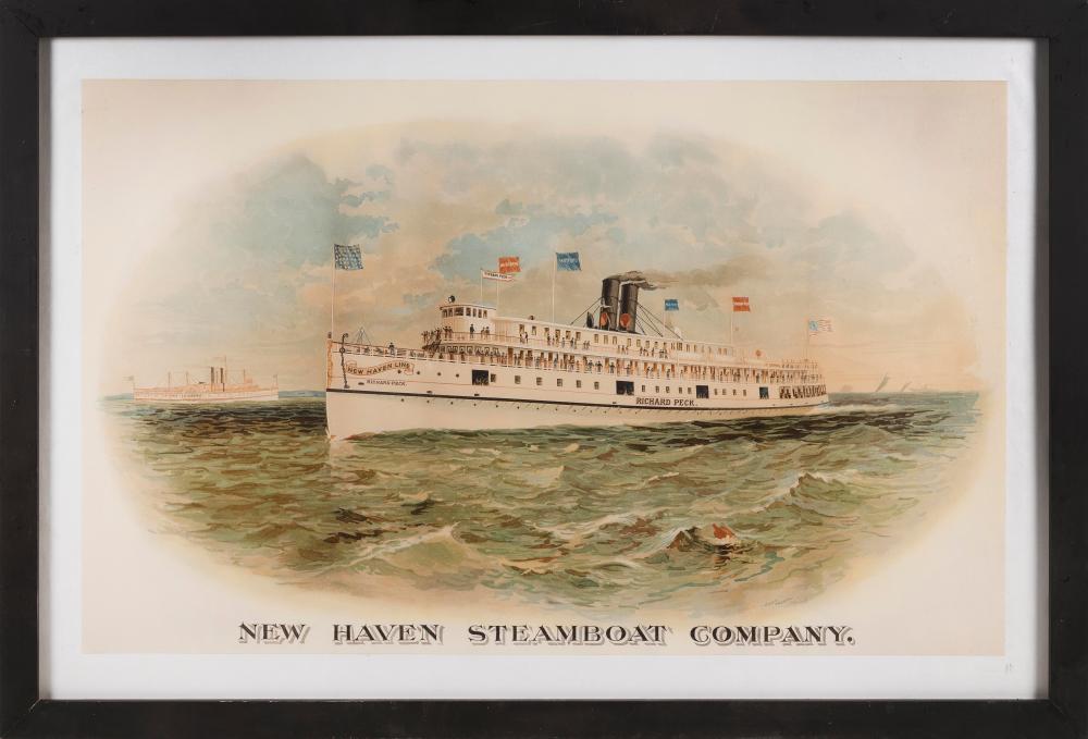 Appraisal: AFTER FREDERICK PANSING NEW JERSEY GERMANY - NEW HAVEN STEAMBOAT