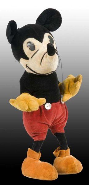 Appraisal: Walt Disney Steiff Mickey Mouse Doll Description Missing button but