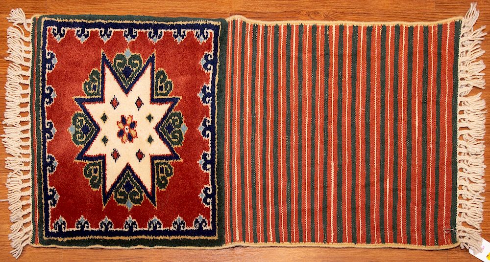 Appraisal: Turkish Milas and Kilim Rug x half hand knotted other