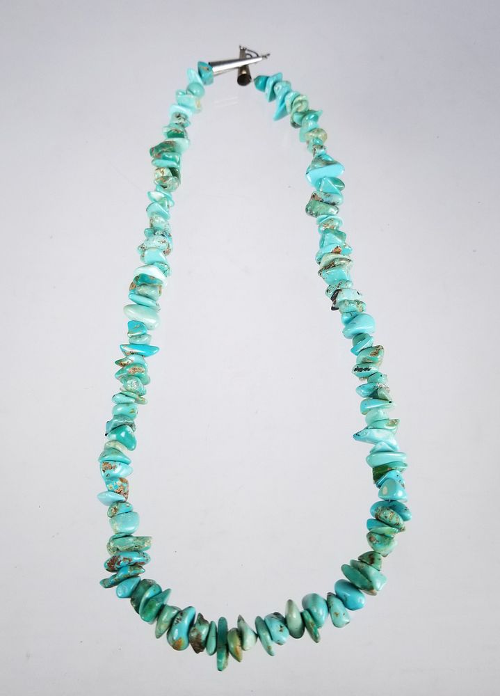 Appraisal: Turquoise Bead Necklace Turquoise Bead Necklace Length in Weight g