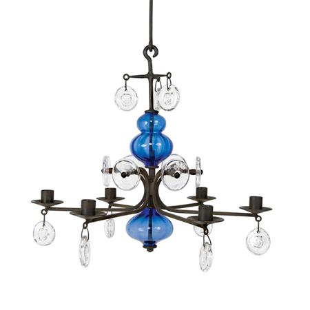 Appraisal: Erik Hoglund Swedish - Chandelier circa for Axel Stromberg Ironworks