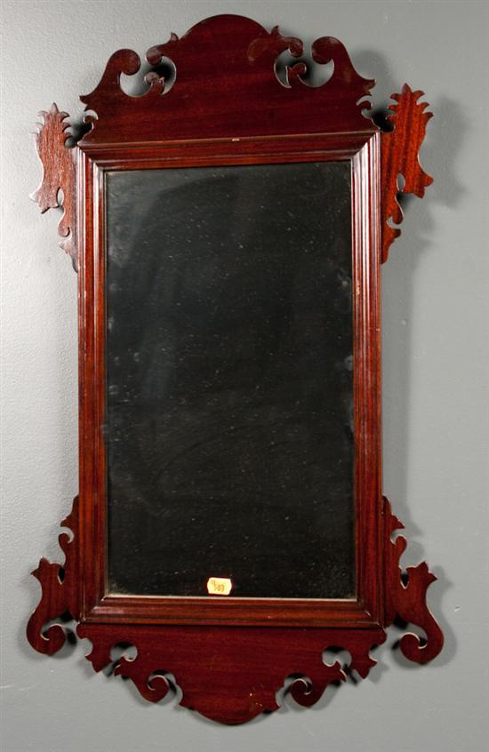 Appraisal: Chippendale style carved mahogany mirror Potthast Bros Baltimore MD second