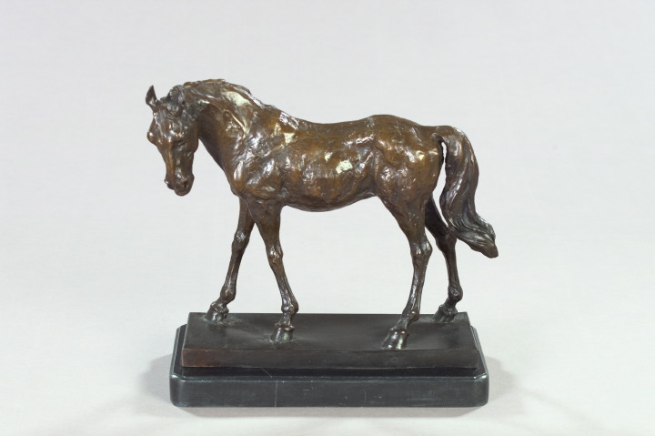 Appraisal: Attractive Patinated Bronze Figure of a Stallion in the manner