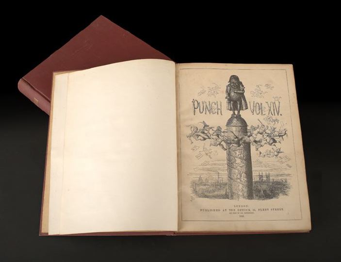 Appraisal: Two Bound Annual Collections of Punch or the London Charivari