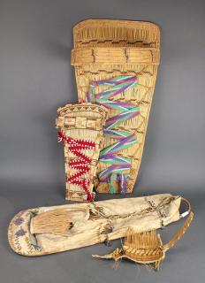 Appraisal: lot of Native American cradle boards lot of Native American