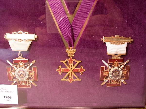 Appraisal: A group of Masonic and fraternal jewels to Ira W