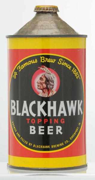 Appraisal: Blackhawk Topping Beer Quart Cone Top Beer Can - Body