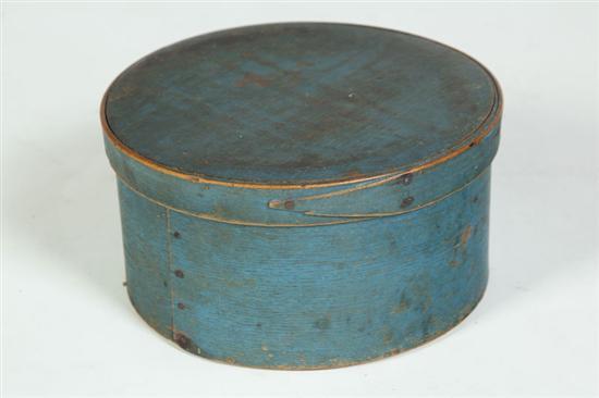 Appraisal: PANTRY BOX American nd half- th century Round bentwood with