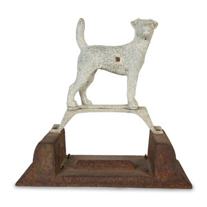 Appraisal: A Cast Iron Dog-Form Boot Scraper Late th Century Height