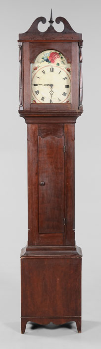 Appraisal: American Cherry Tall Case Clock Kentucky or Ohio th century