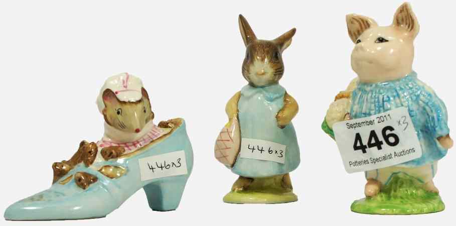 Appraisal: Beswick Beatrix Potter Figures Mrs Flopsy Bunny BP b Little