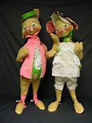 Appraisal: MR AND MRS BUNNY RABBIT BY ANNALEE This is a