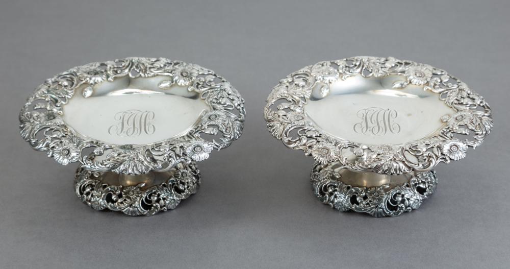 Appraisal: Pair of Gorham Sterling Silver Tazzas late th c pattern