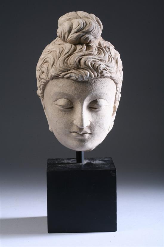 Appraisal: GANDHARAN STUCCO HEAD OF BUDDHA circa th century - in