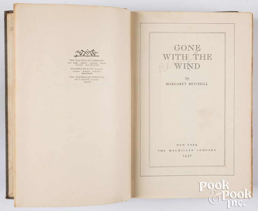 Appraisal: First edition Gone With The Wind First edition Gone With